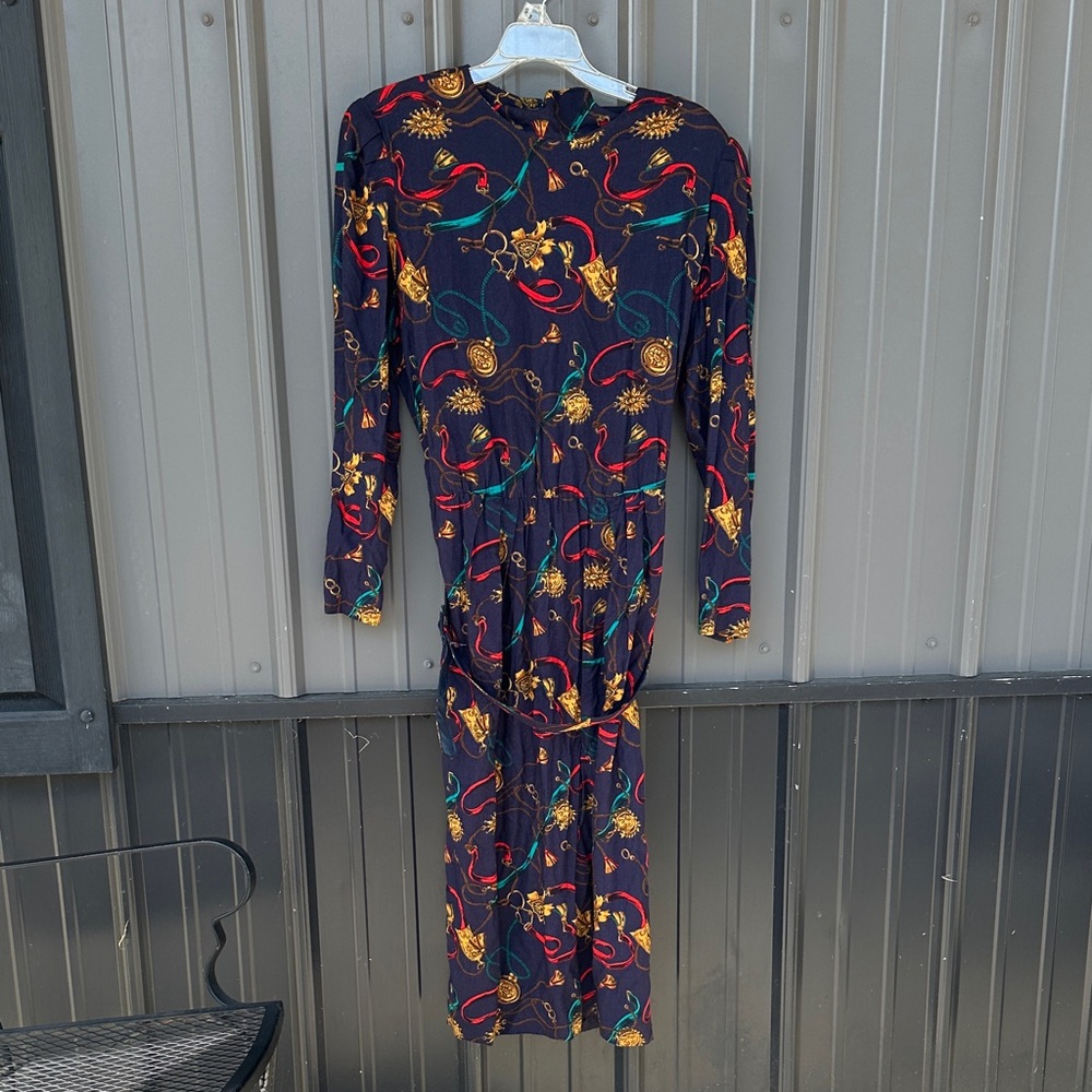 Vintage Rope and Tassel Dress Ladies Garment union